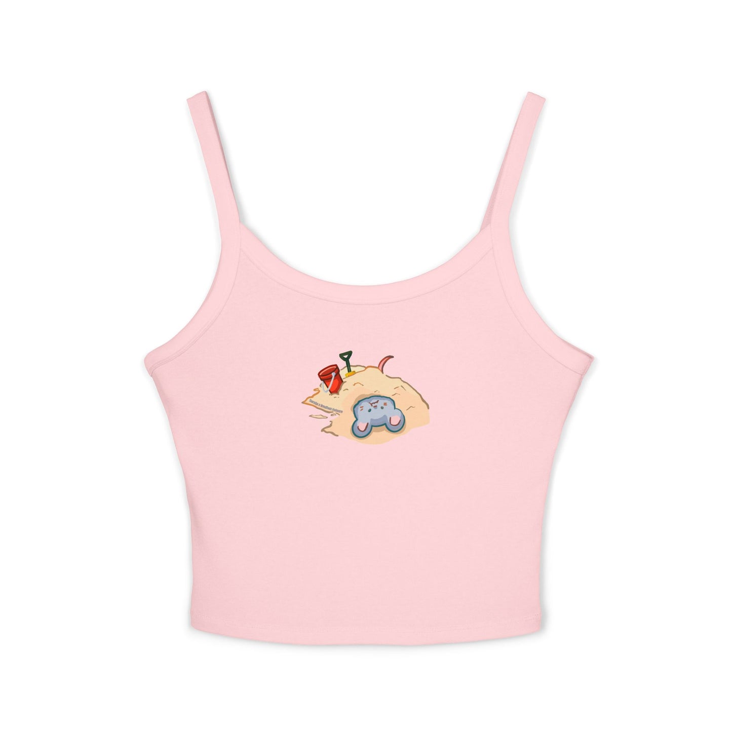 Sand Bathing Mouse Tank Top - Women's Spaghetti Strap