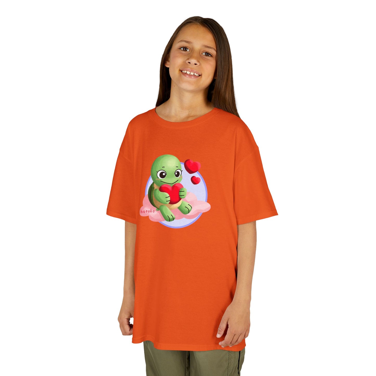 Kids Tee -Cute Turtle Valentine's Day Graphic Tee