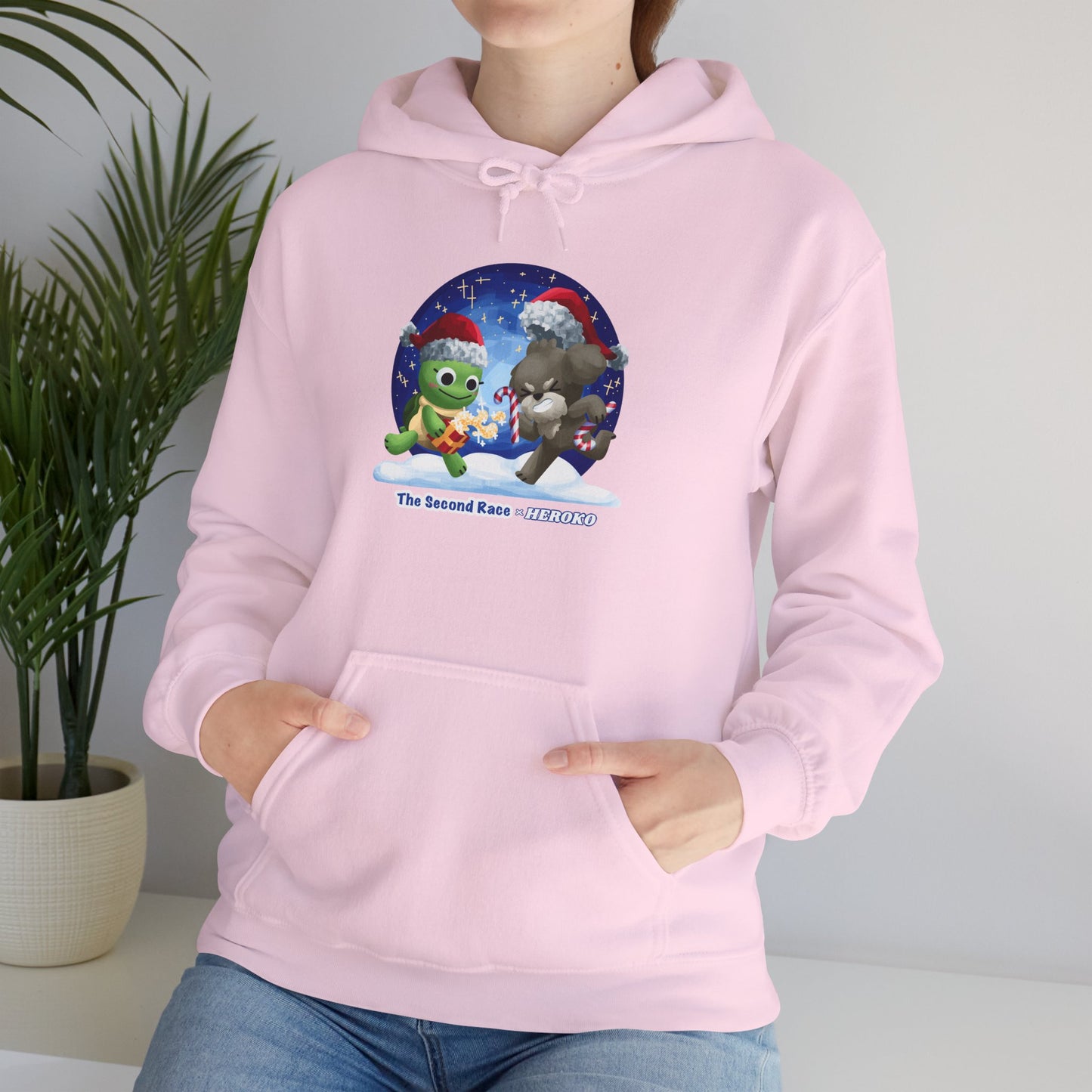 'The Second Race' Snow Globe Adults Hoodie — Holiday Book Lover Sweatshirt