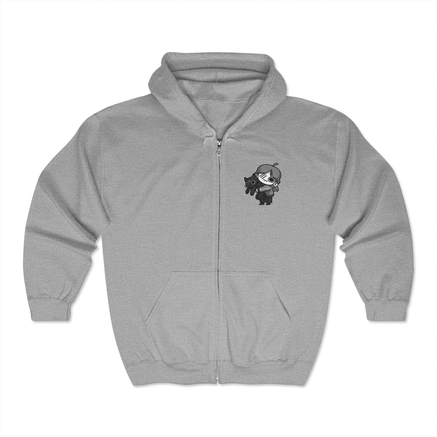 Adults LOVE CAT (F) Full Zip Hoodie