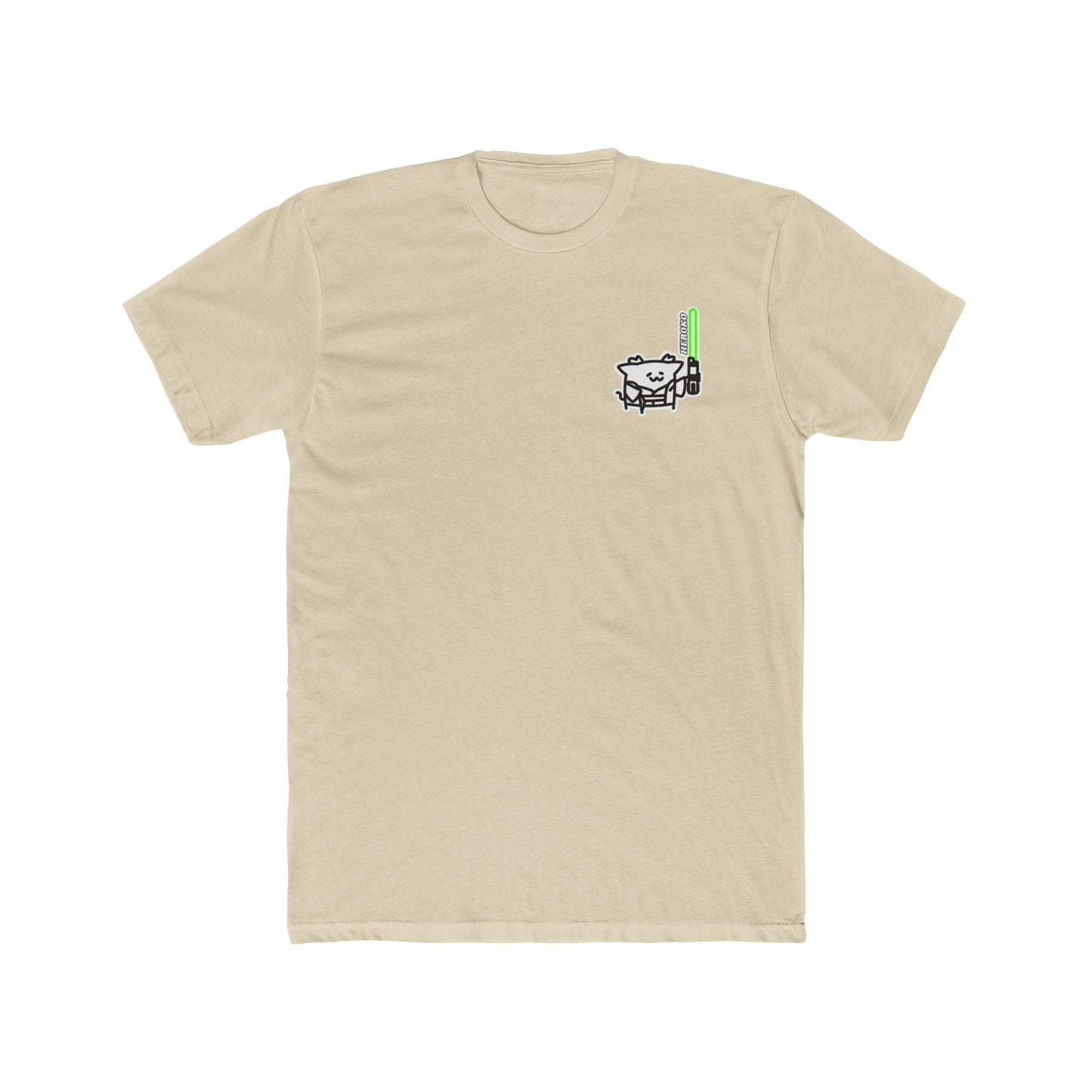 Jedi Master Cat Crew Tee - Unisex Cotton Shirt for Casual Summer Vibes