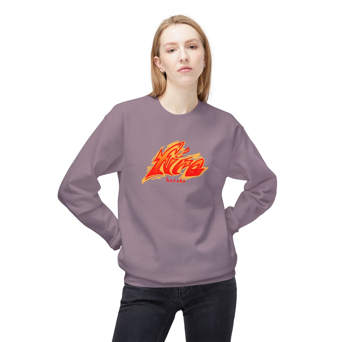 Adults Unisex FIRE Crewneck Sweatshirt