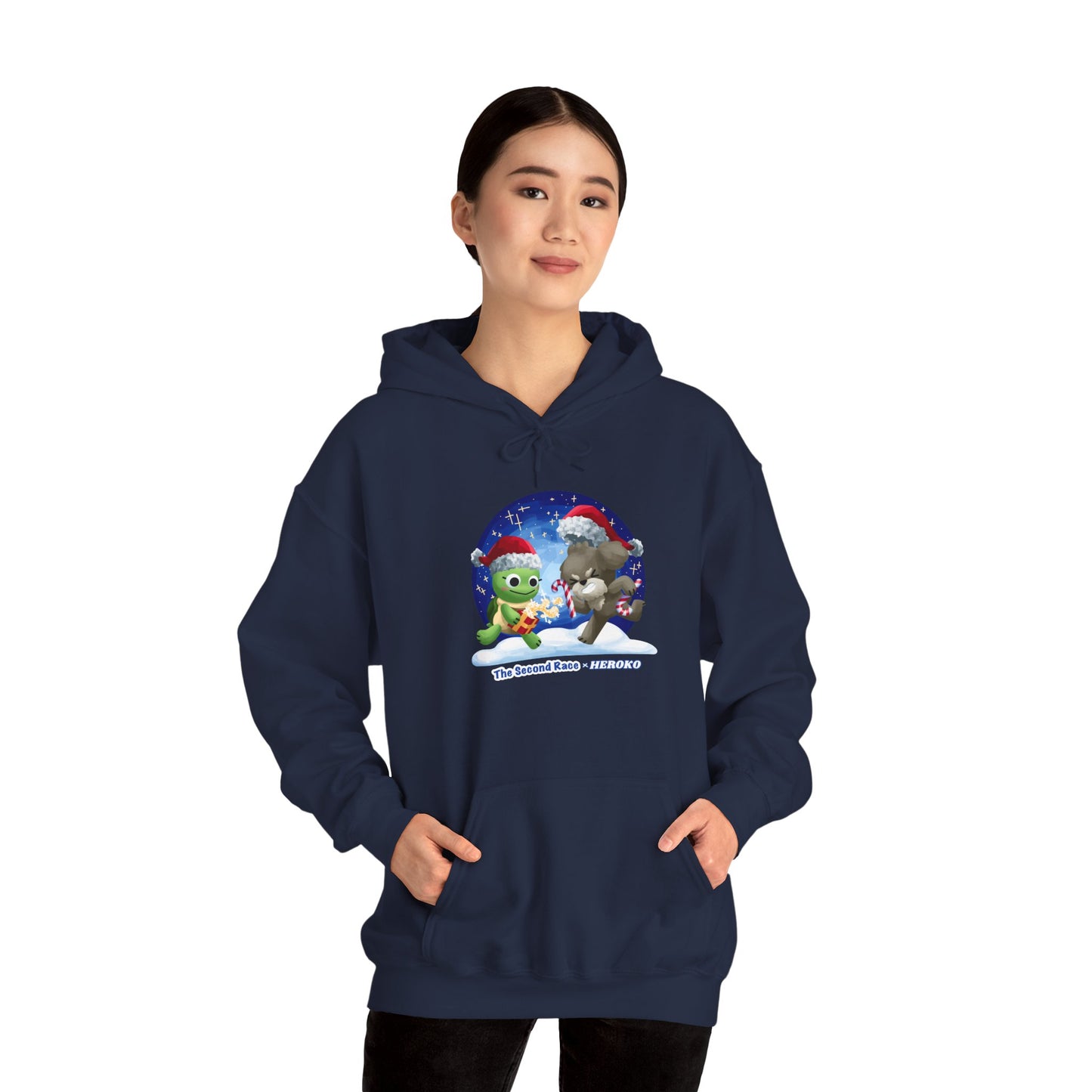'The Second Race' Snow Globe Adults Hoodie — Holiday Book Lover Sweatshirt