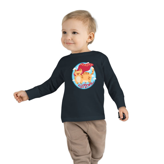 Toddler's SUPER CAT PATCH Long Sleeve Tee