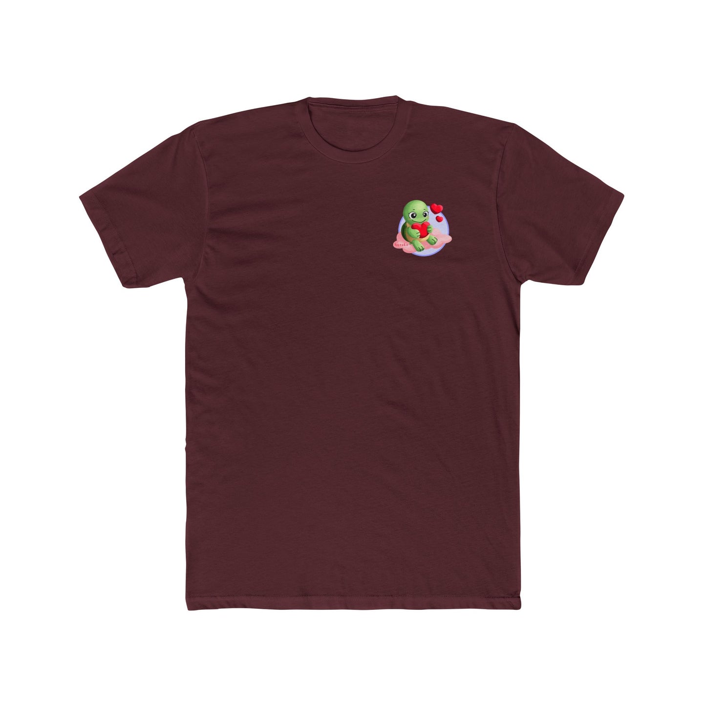 Adults Tee - Cute Turtle Valentine's Day Design