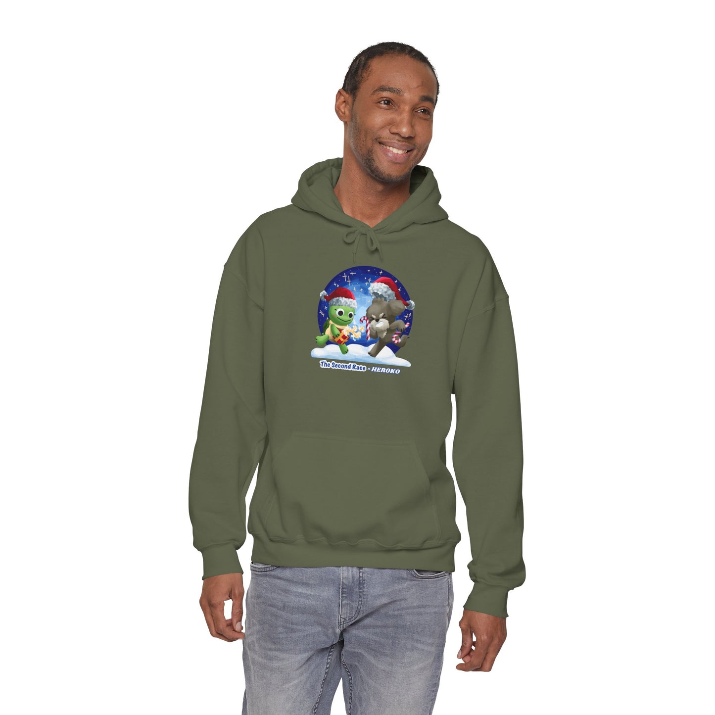 'The Second Race' Snow Globe Adults Hoodie — Holiday Book Lover Sweatshirt
