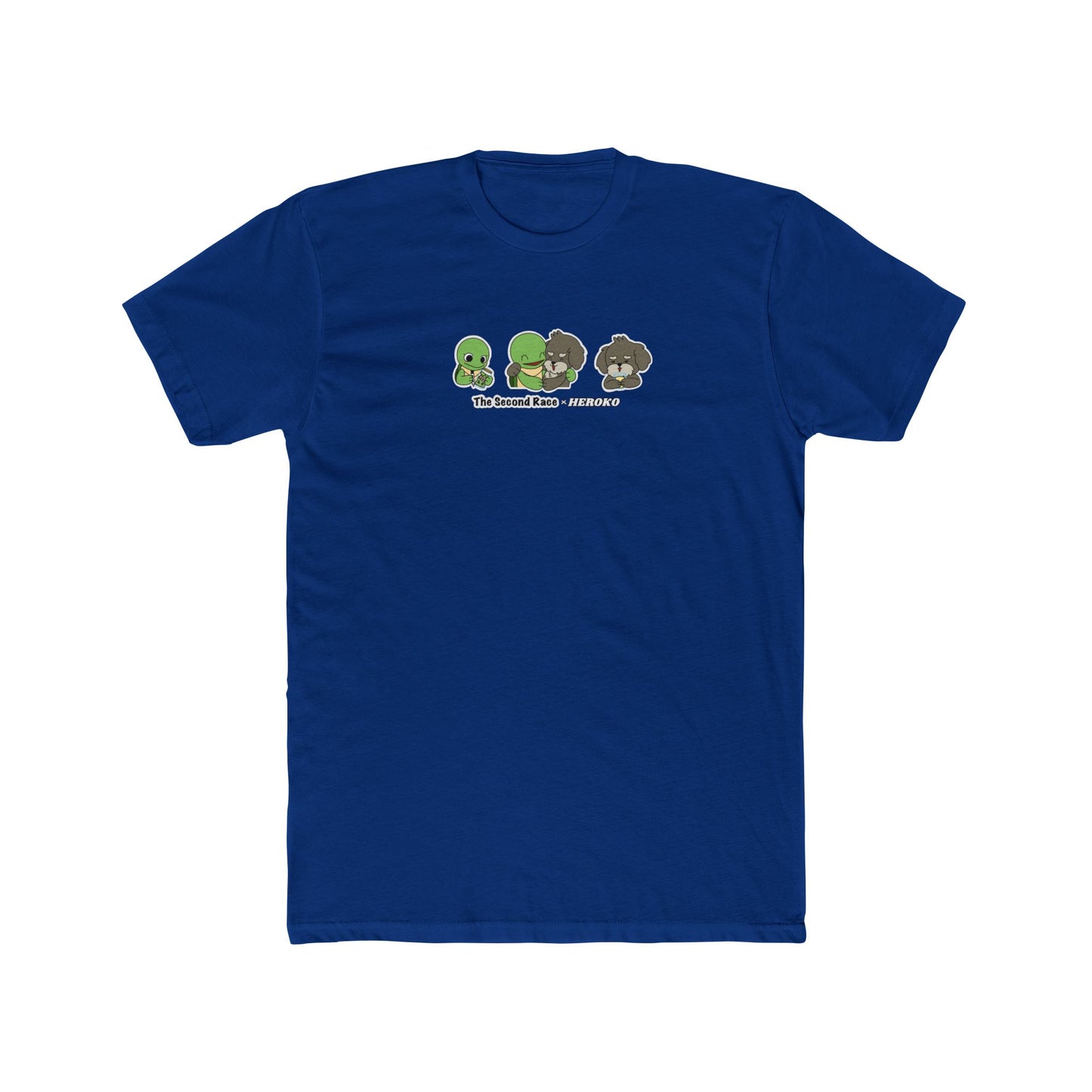 Adults Tee for "The Second Race" Book Turtle & Puppy Trio