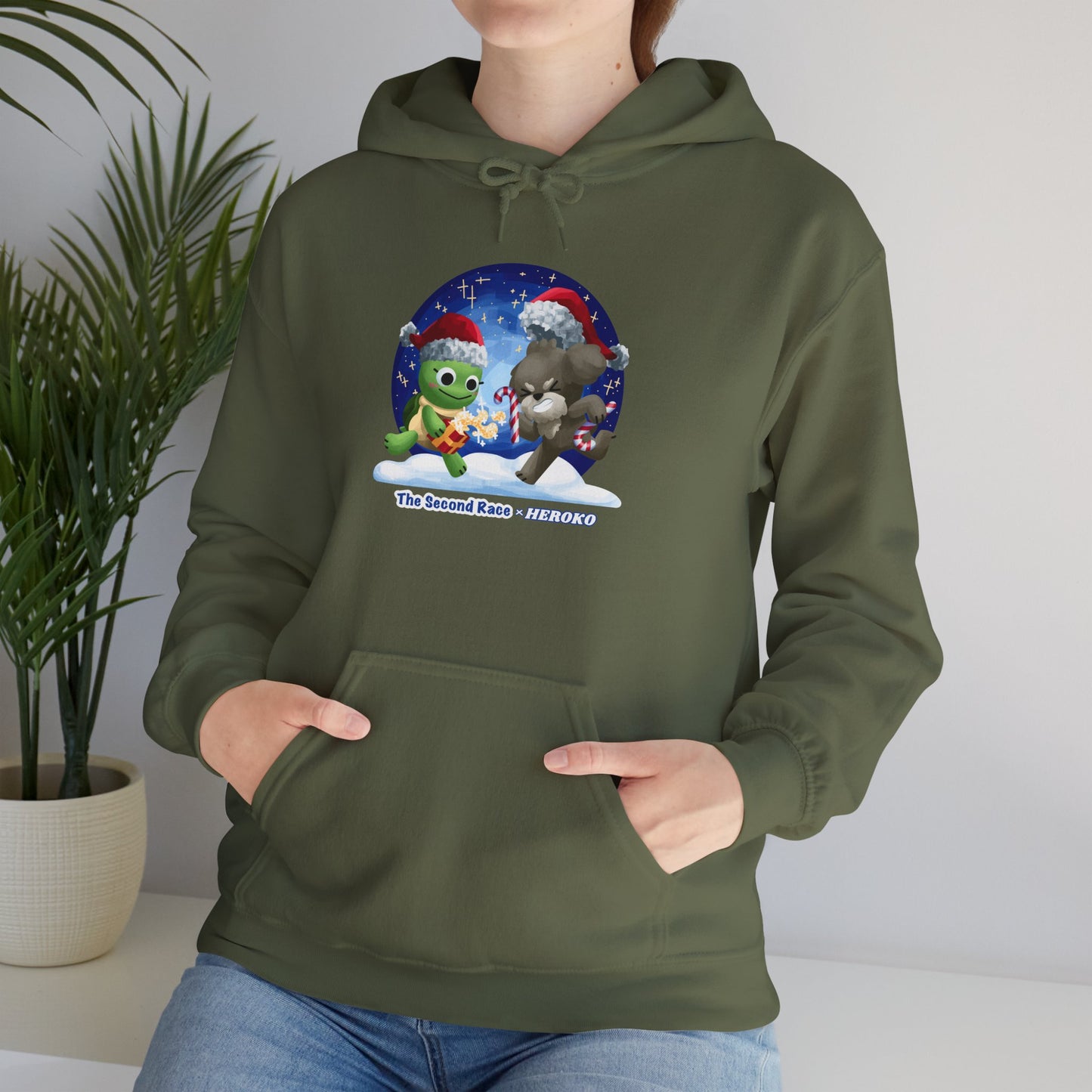 'The Second Race' Snow Globe Adults Hoodie — Holiday Book Lover Sweatshirt