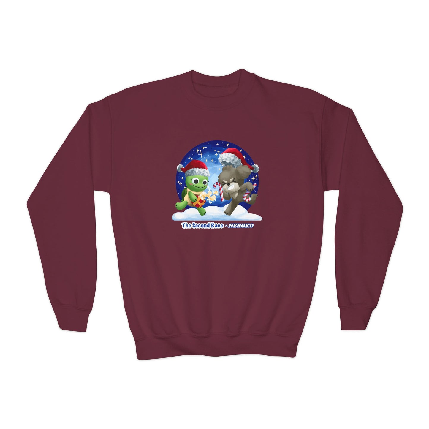 Kids Christmas Turtle and Puppy Crewneck Sweatshirt