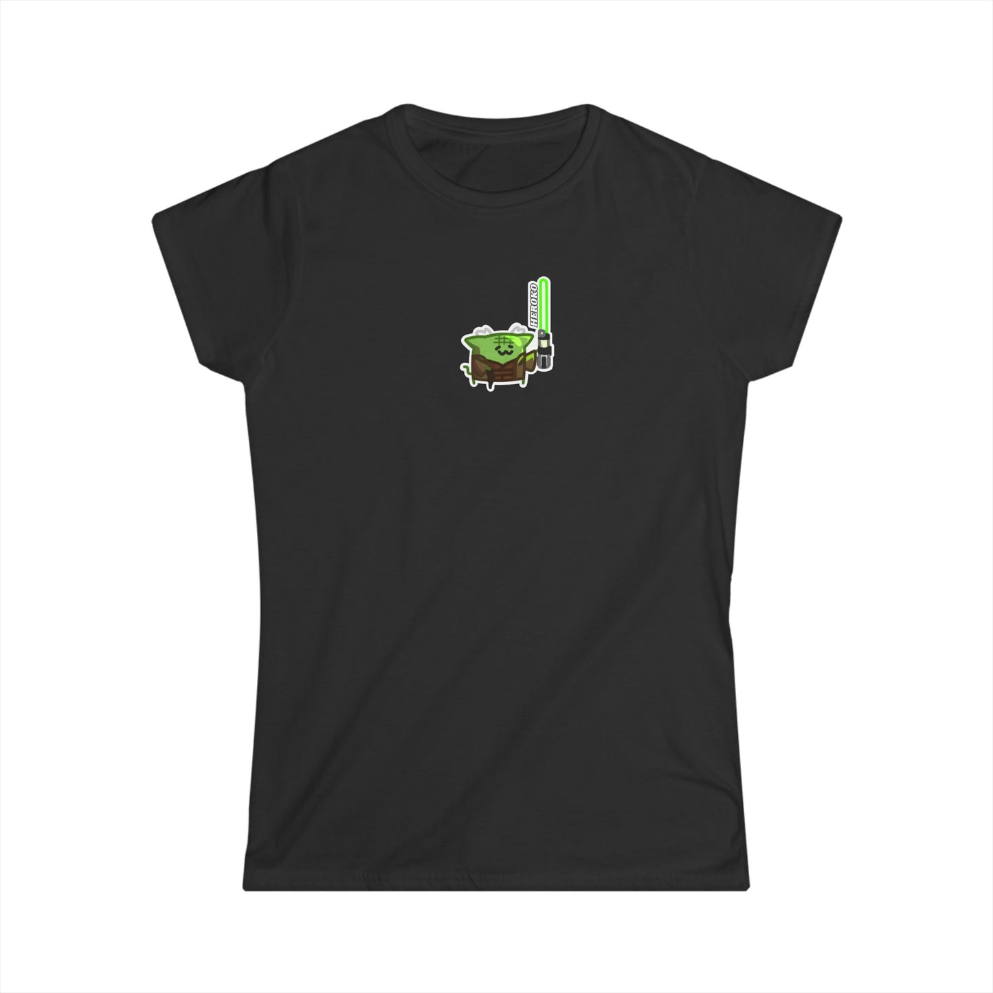 Slim Fit Tee - Jedi Master Cat Design