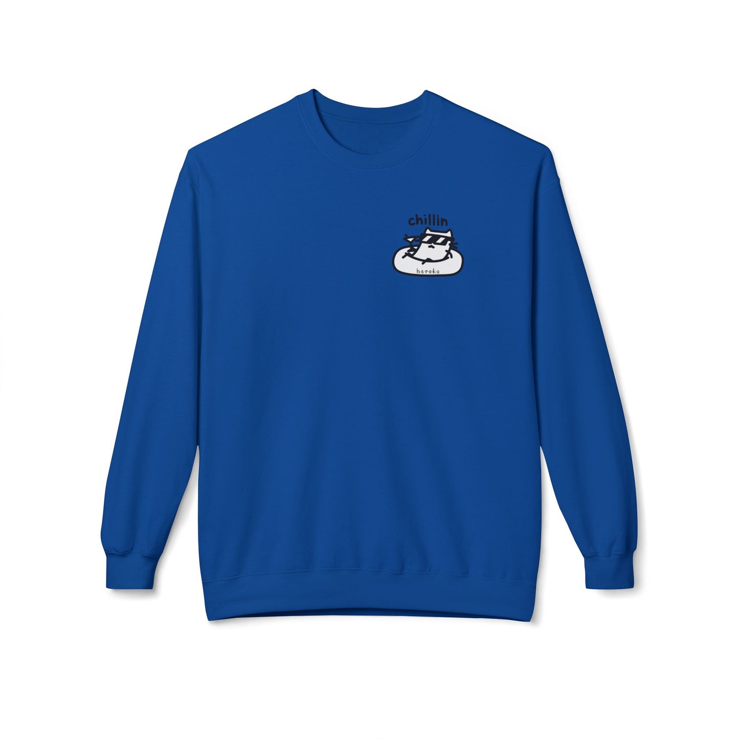 Adults CATS CHILLIN’ Fleece Crewneck Sweatshirt