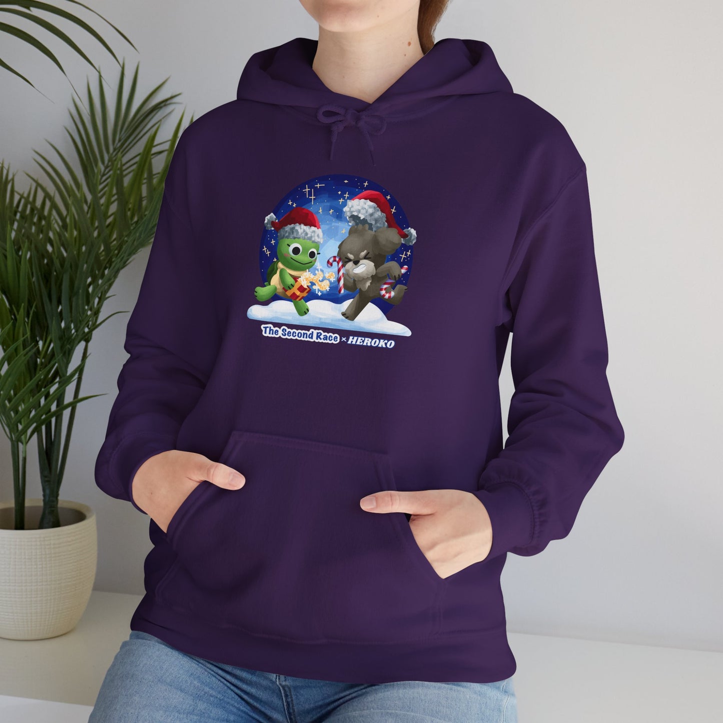 'The Second Race' Snow Globe Adults Hoodie — Holiday Book Lover Sweatshirt
