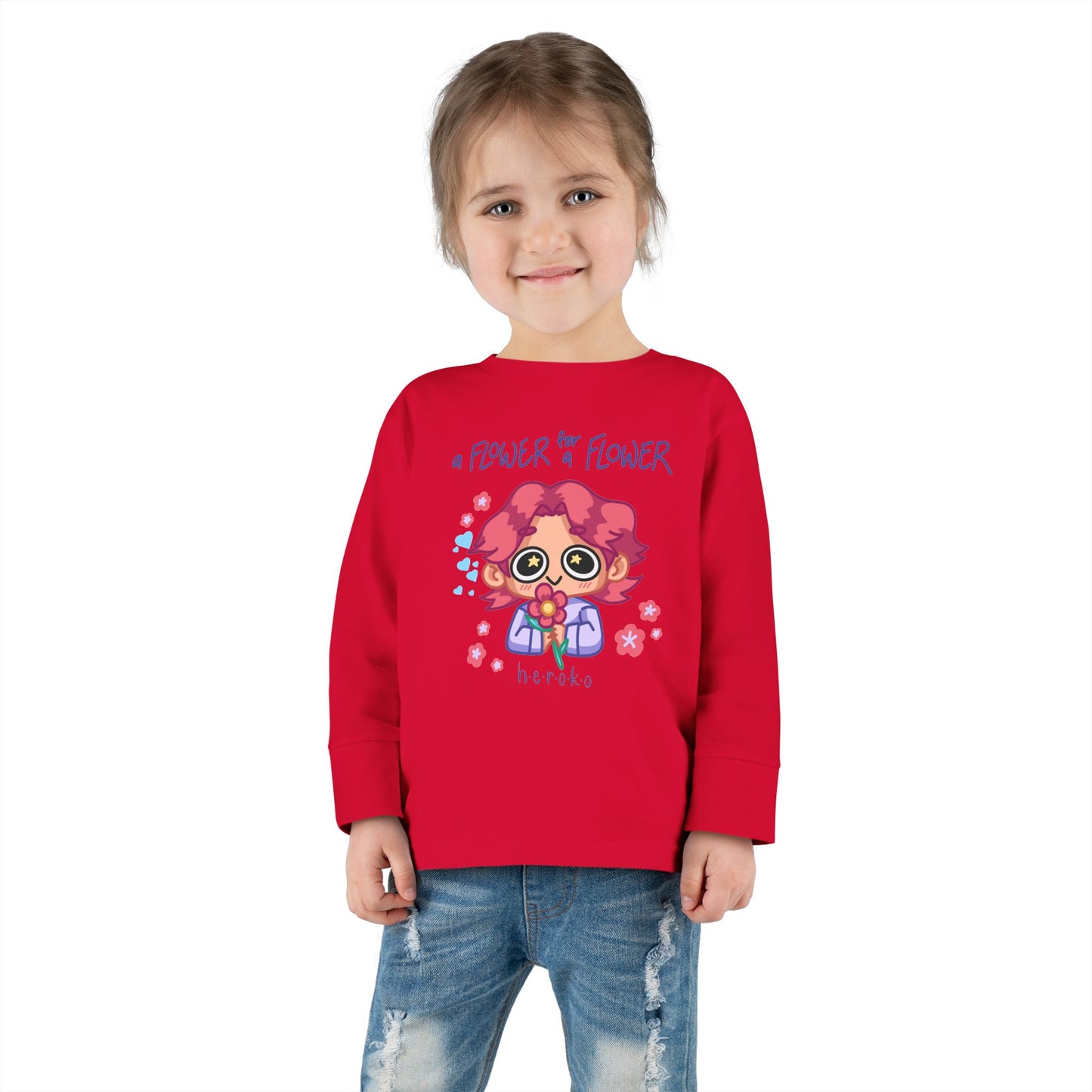 Toddler's FLOWER GIRL Long Sleeve Tee