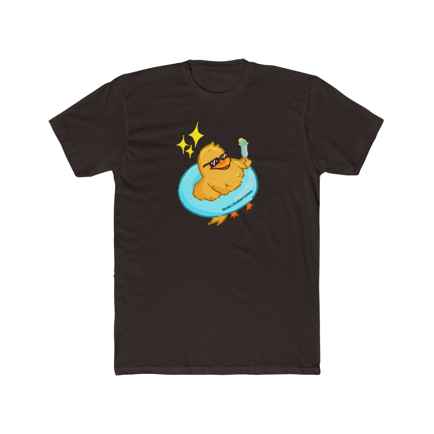 Adults Unisex Cotton Tee - Chillin Ducky Design
