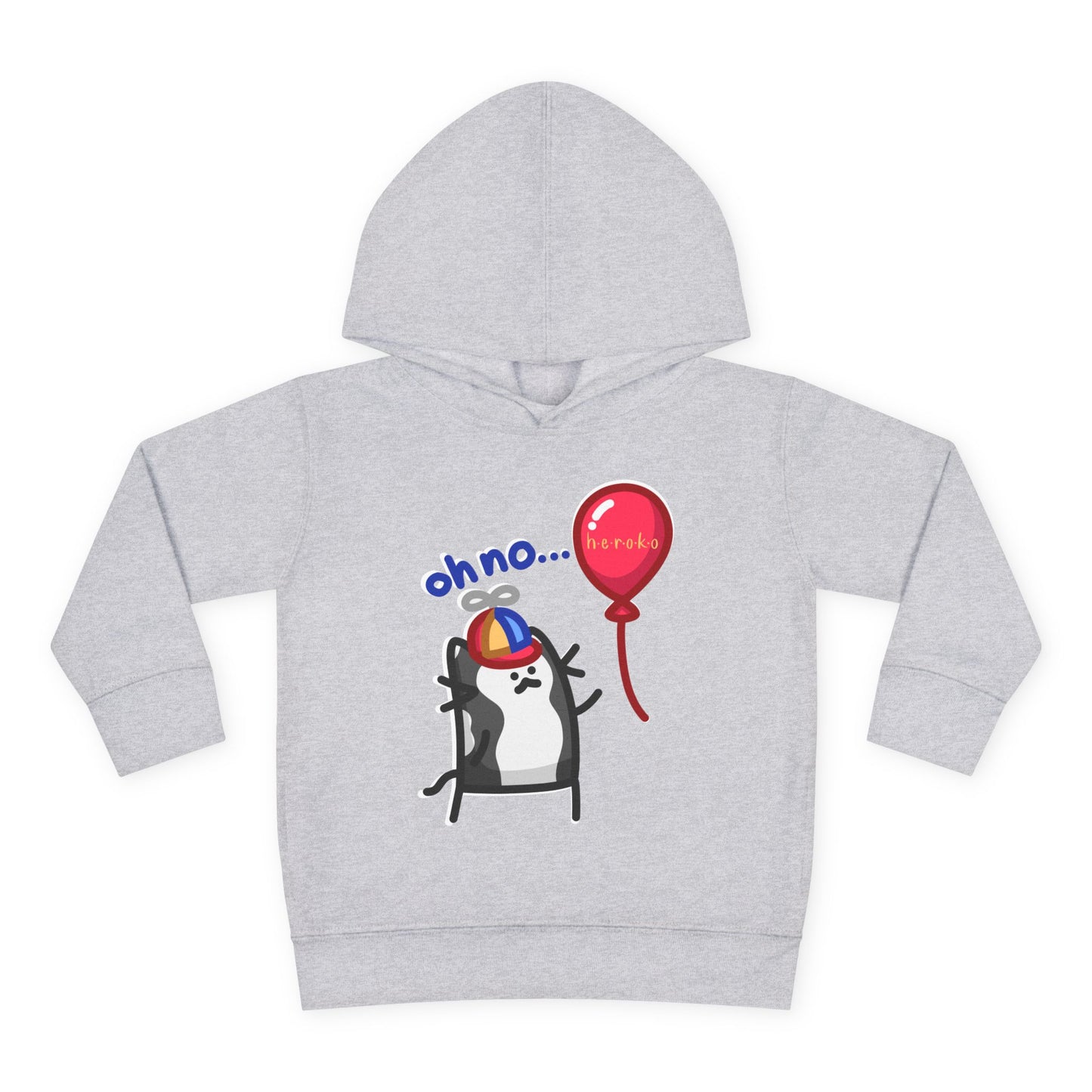 Toddler's CAT AND A RED BALLOON Hoodie