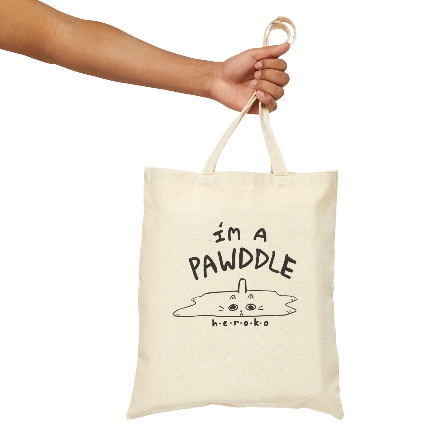 CATS PAWDDLE Cotton Canvas Tote Bag