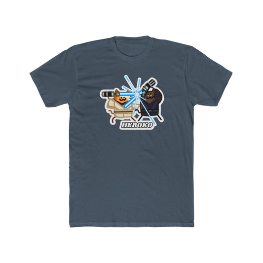 Jedi Cats Fighting Unisex Cotton Tee