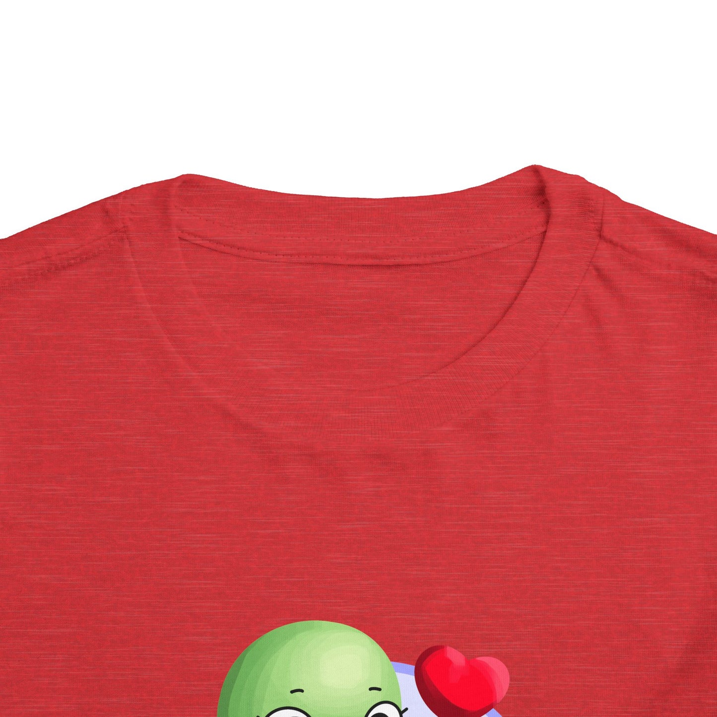 Toddler Tee - Cute Turtle Valentine's Day Design