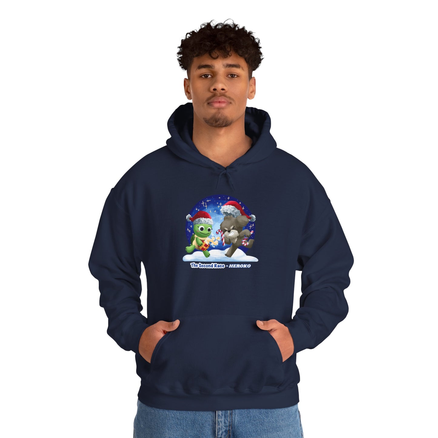 'The Second Race' Snow Globe Adults Hoodie — Holiday Book Lover Sweatshirt