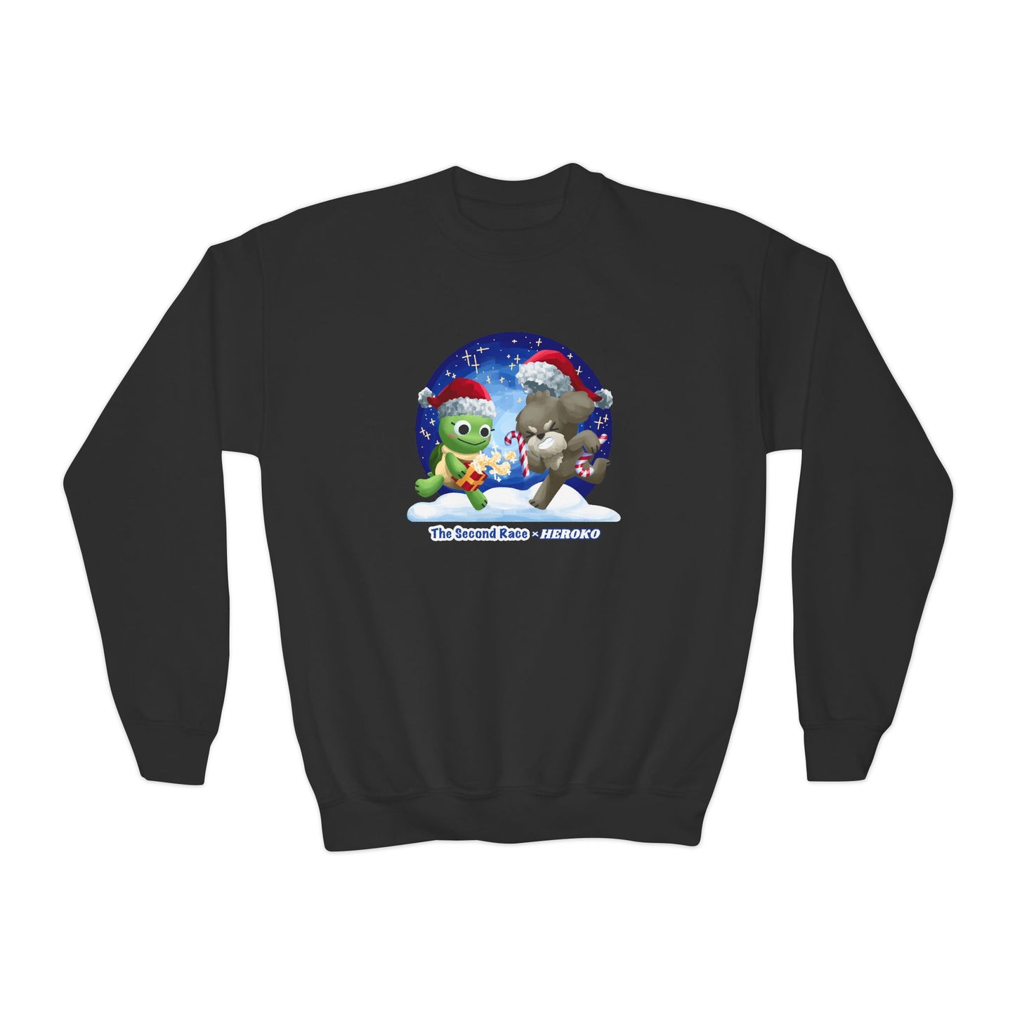 Kids Christmas Turtle and Puppy Crewneck Sweatshirt