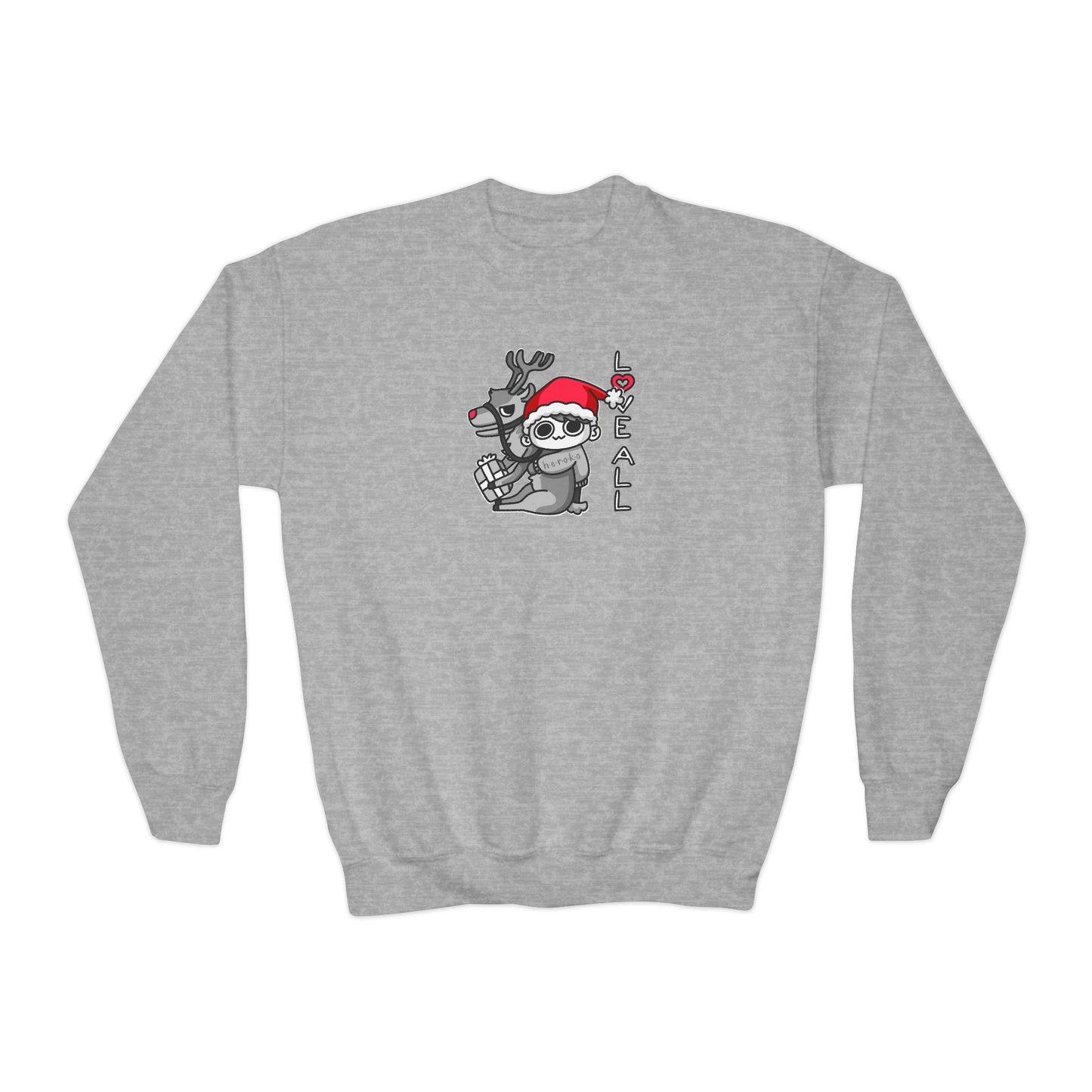 Youth XMAS LOVE REINDEER Crewneck Sweatshirt