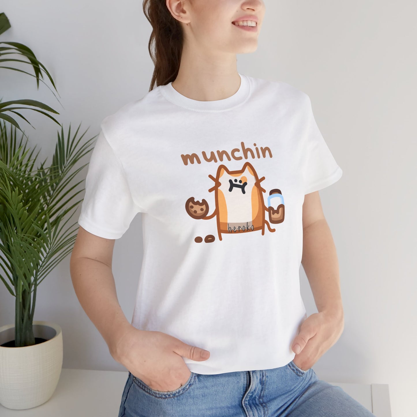 Adults BIG CAT MUNCHIN' Retail Fit Cotton Tee