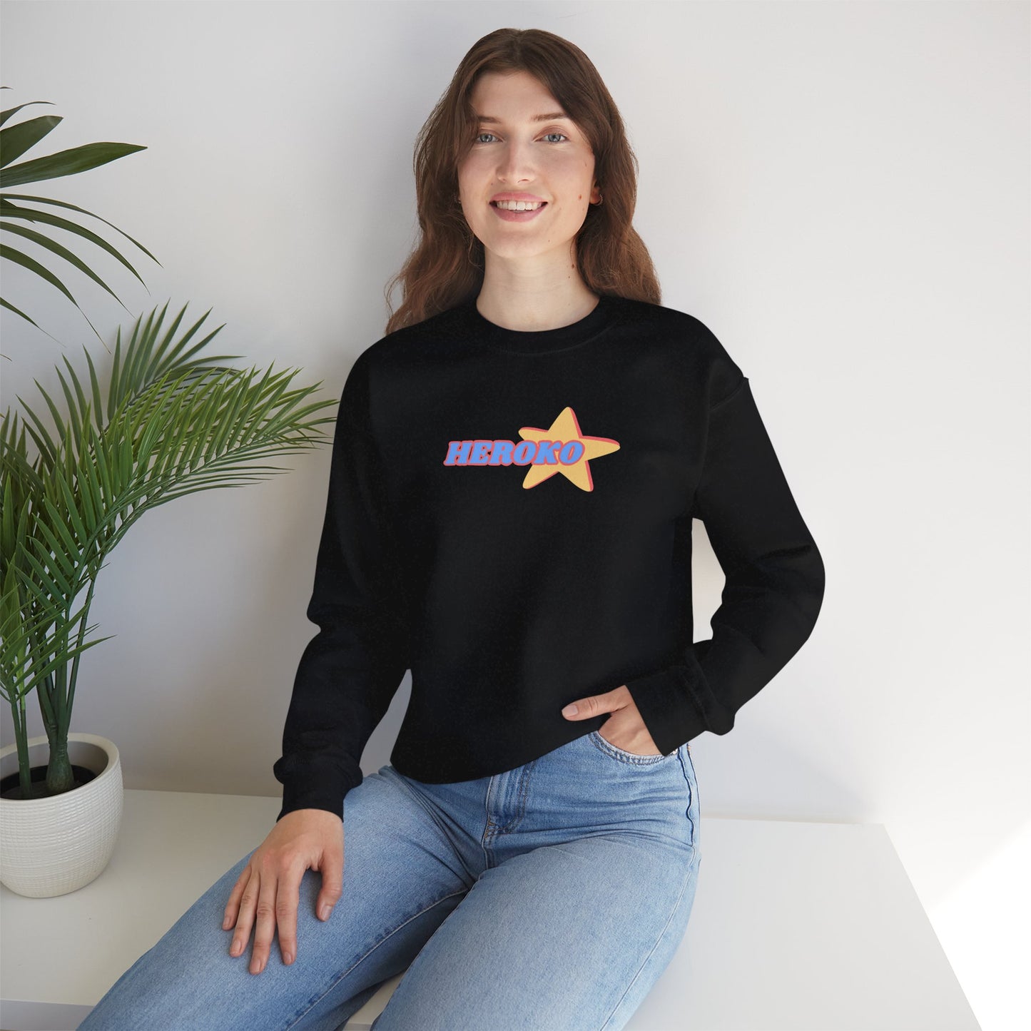 Adults HEROKO RETRO STAR Crewneck Sweatshirt