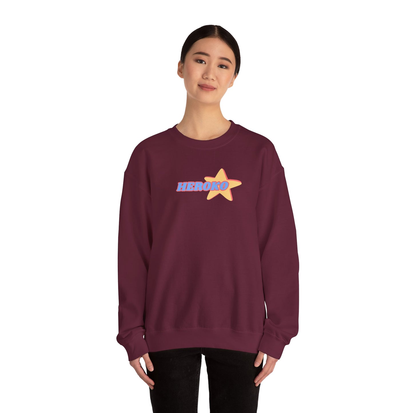 Adults HEROKO RETRO STAR Crewneck Sweatshirt