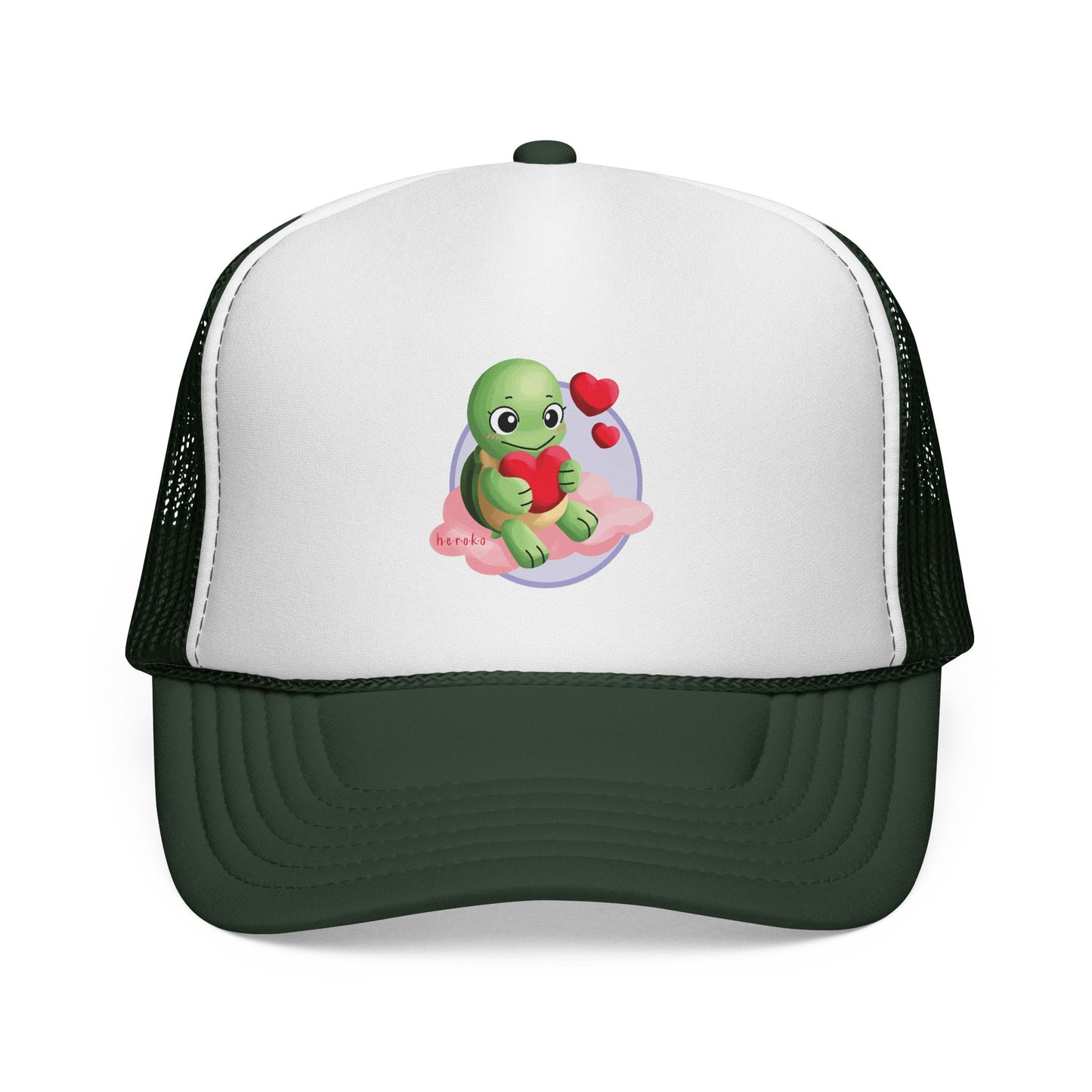 Cute Turtle Valentine's Day Design Trucker Cap/Hat