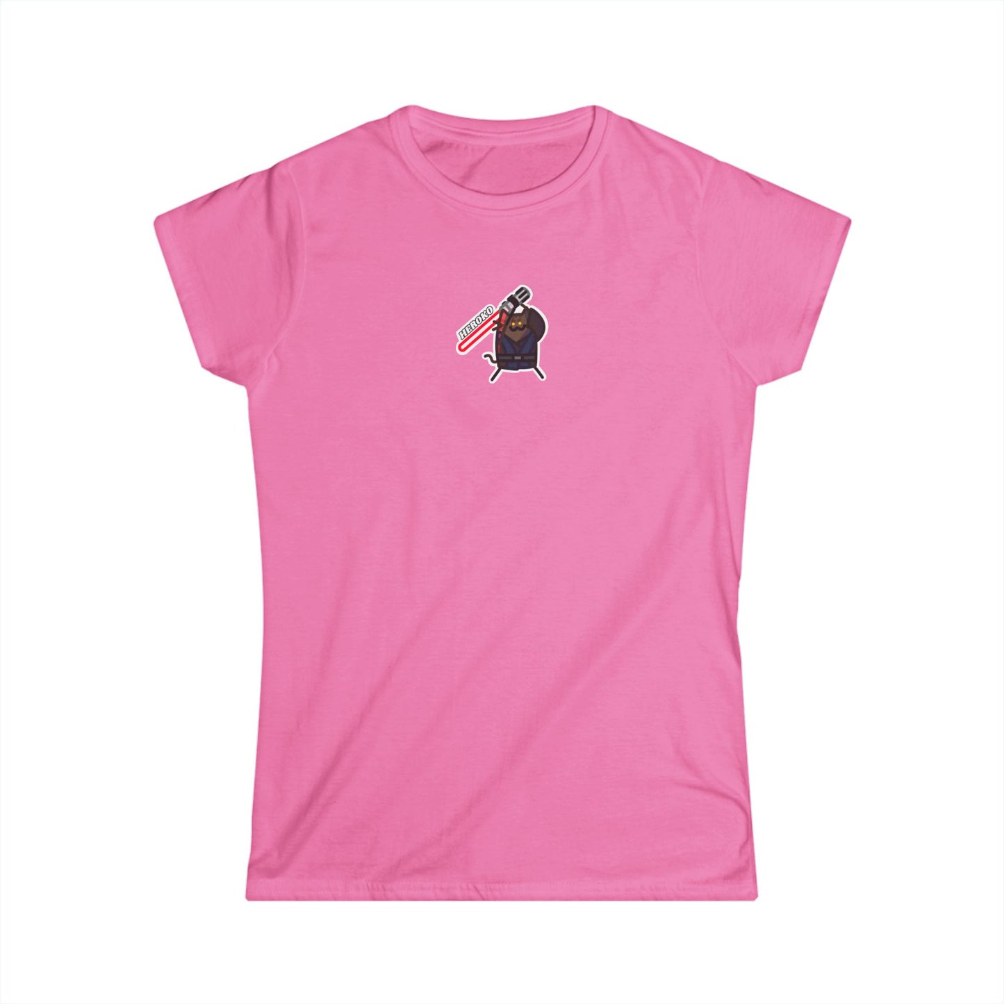 Slim Fit Tee - Bad Guy Jedi Cat Design