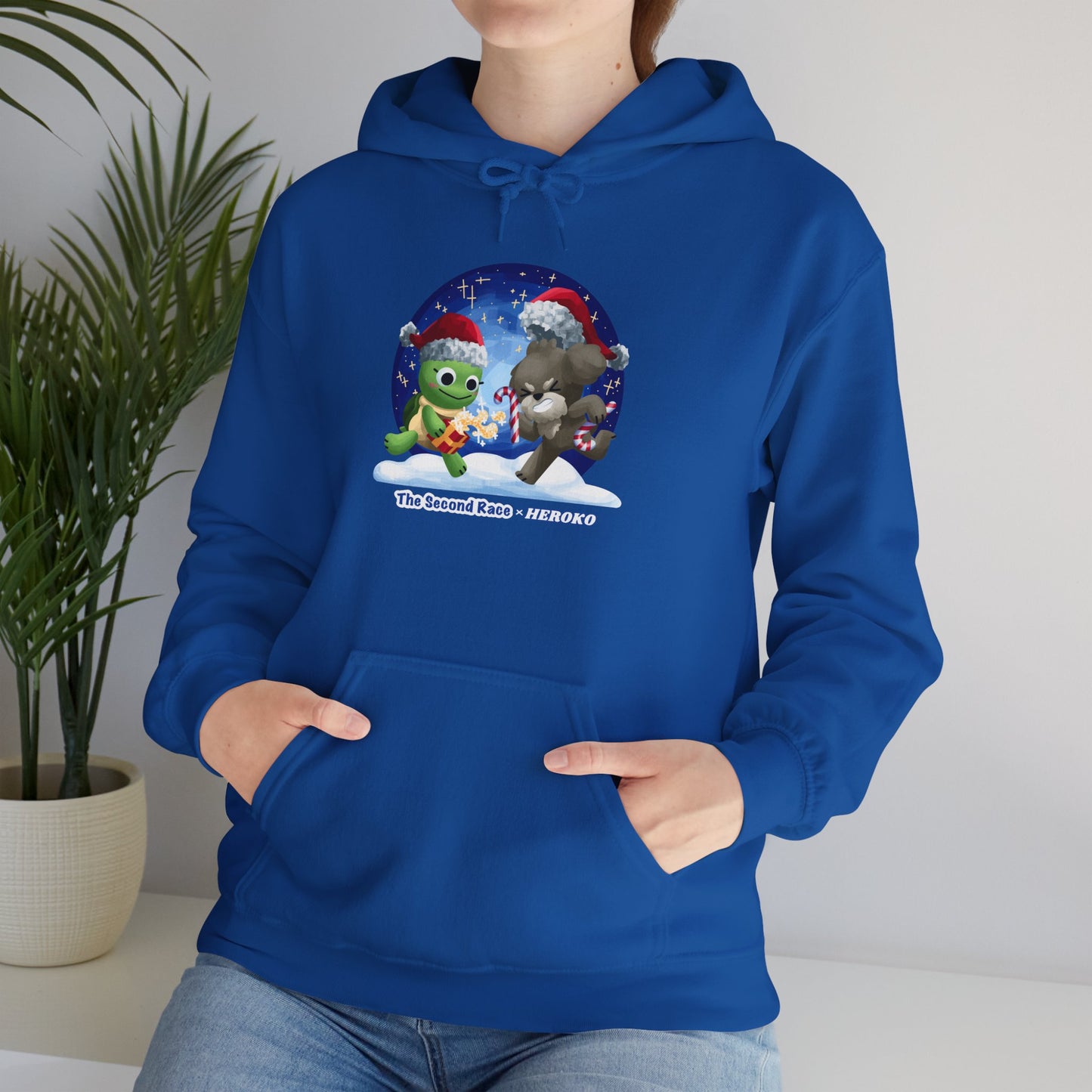 'The Second Race' Snow Globe Adults Hoodie — Holiday Book Lover Sweatshirt