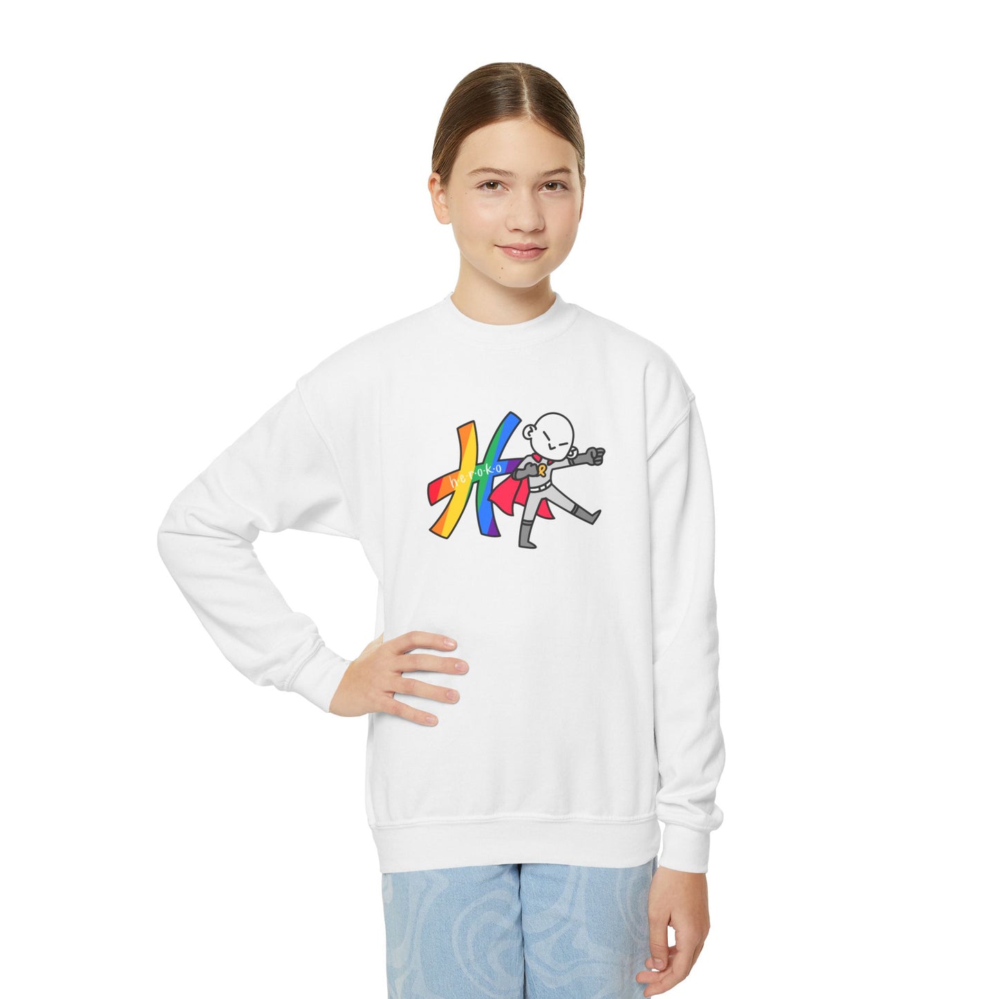 Youth PRIDE HEROKO Crewneck Sweatshirt