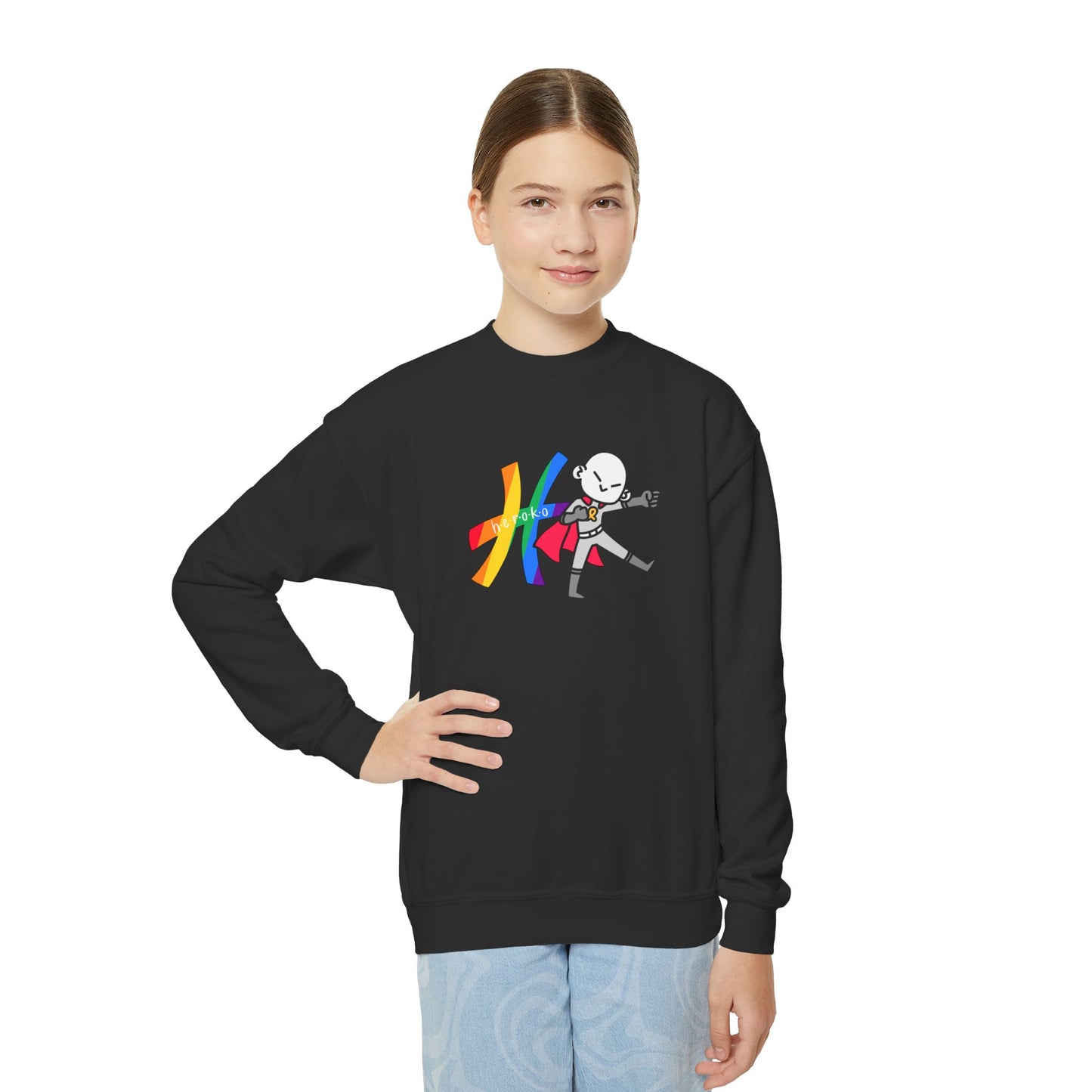 Youth PRIDE HEROKO Crewneck Sweatshirt