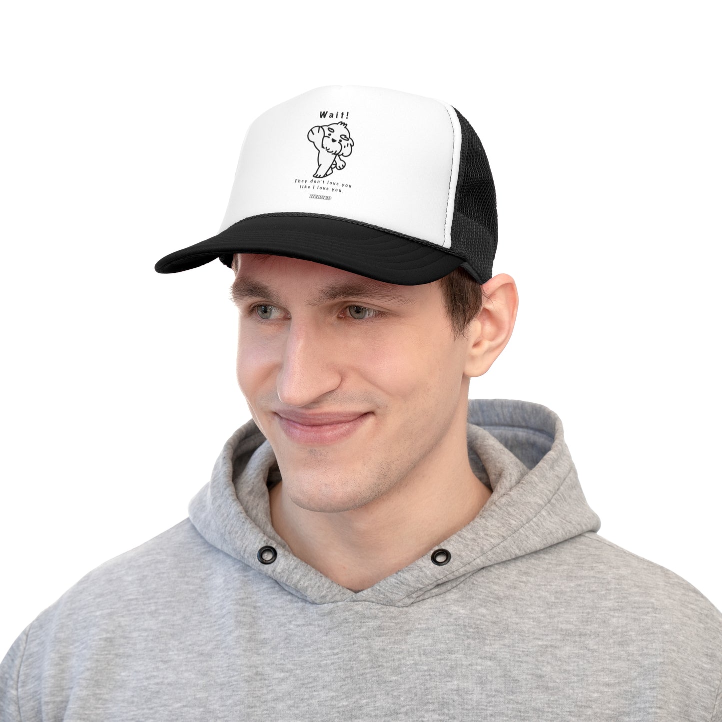 WAIT! DOG MEME Trucker Cap/Hat