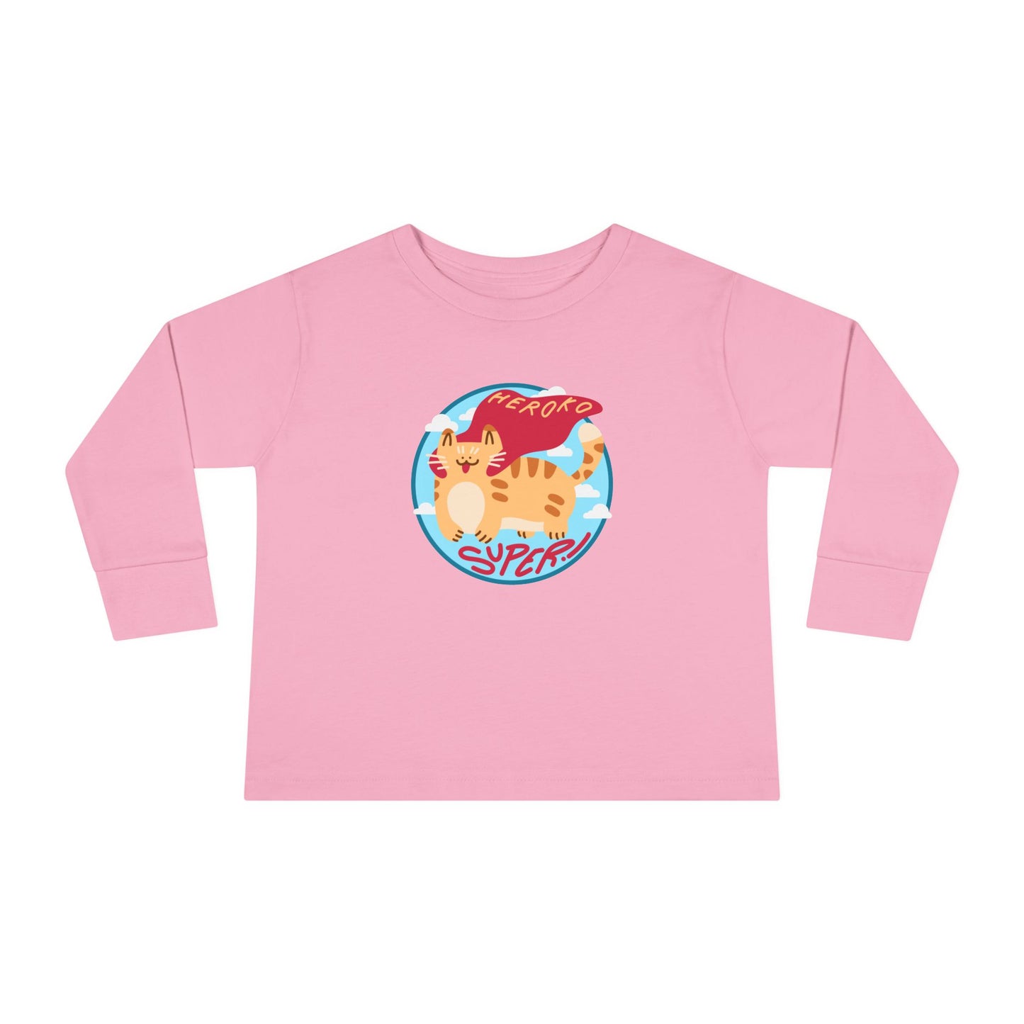 Toddler's SUPER CAT PATCH Long Sleeve Tee