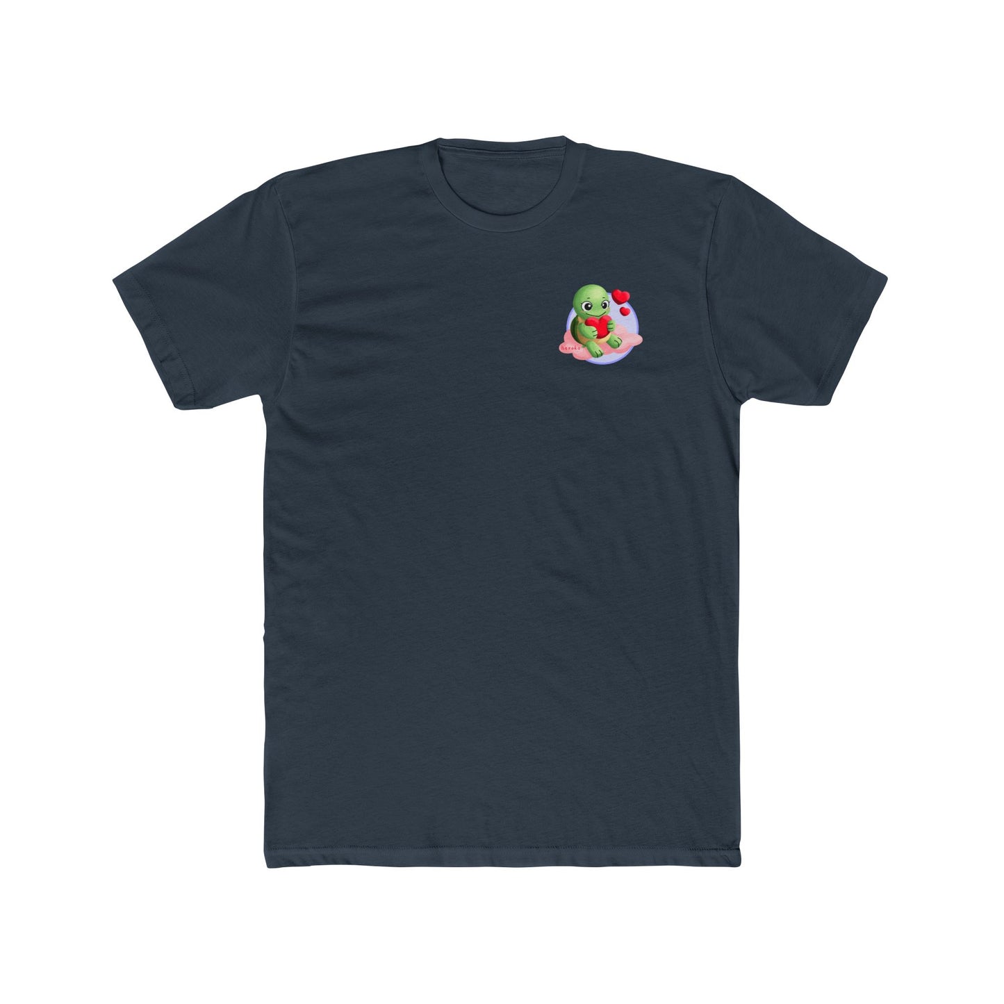 Adults Tee - Cute Turtle Valentine's Day Design