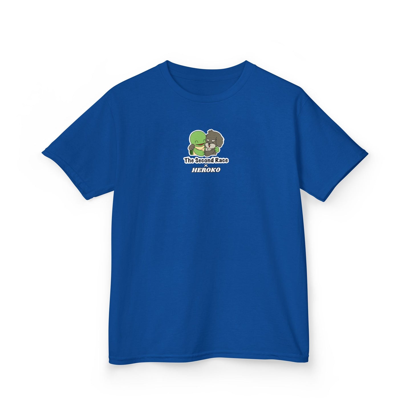 Kids Tee -"The Second Race" Cute Turtle and Puppy Graphic Tee