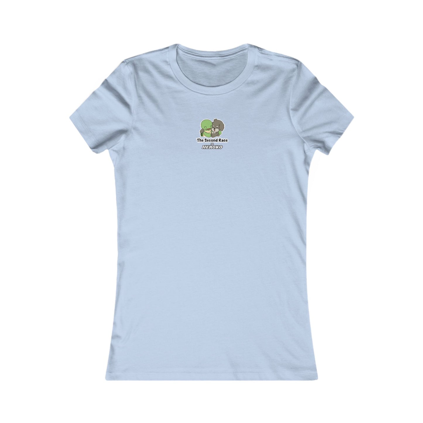 Women's Tee, The Second Race, Hugging Turtle and Puppy
