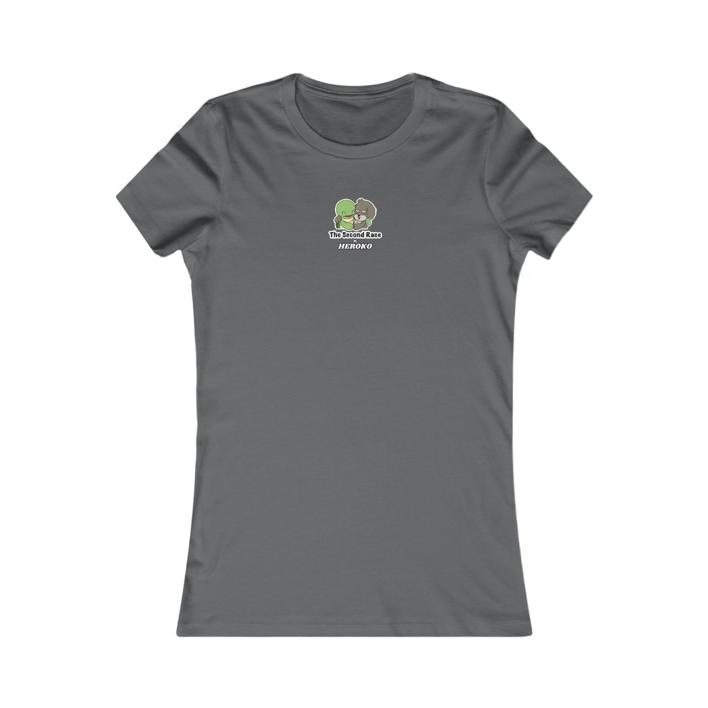 Women's Tee, The Second Race, Hugging Turtle and Puppy