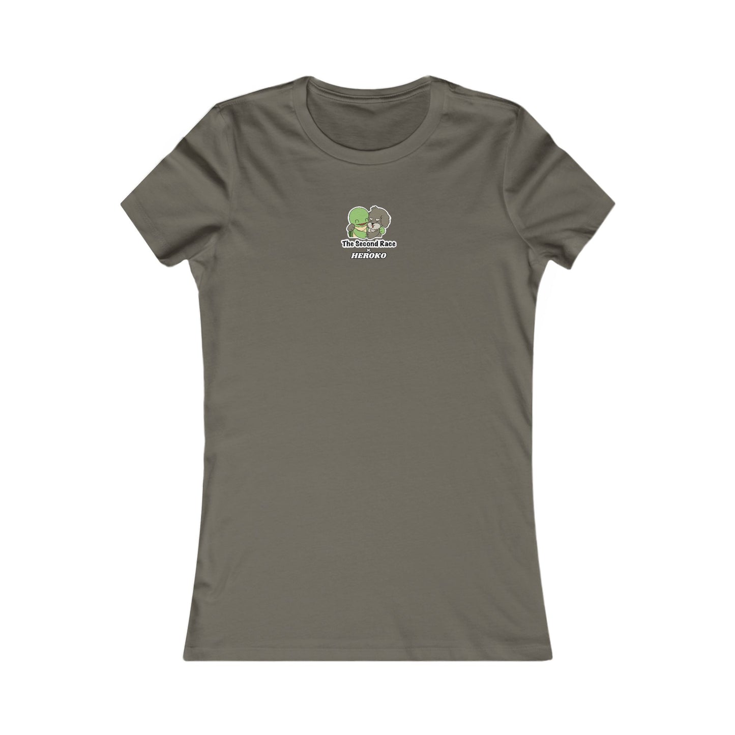 Women's Tee, The Second Race, Hugging Turtle and Puppy