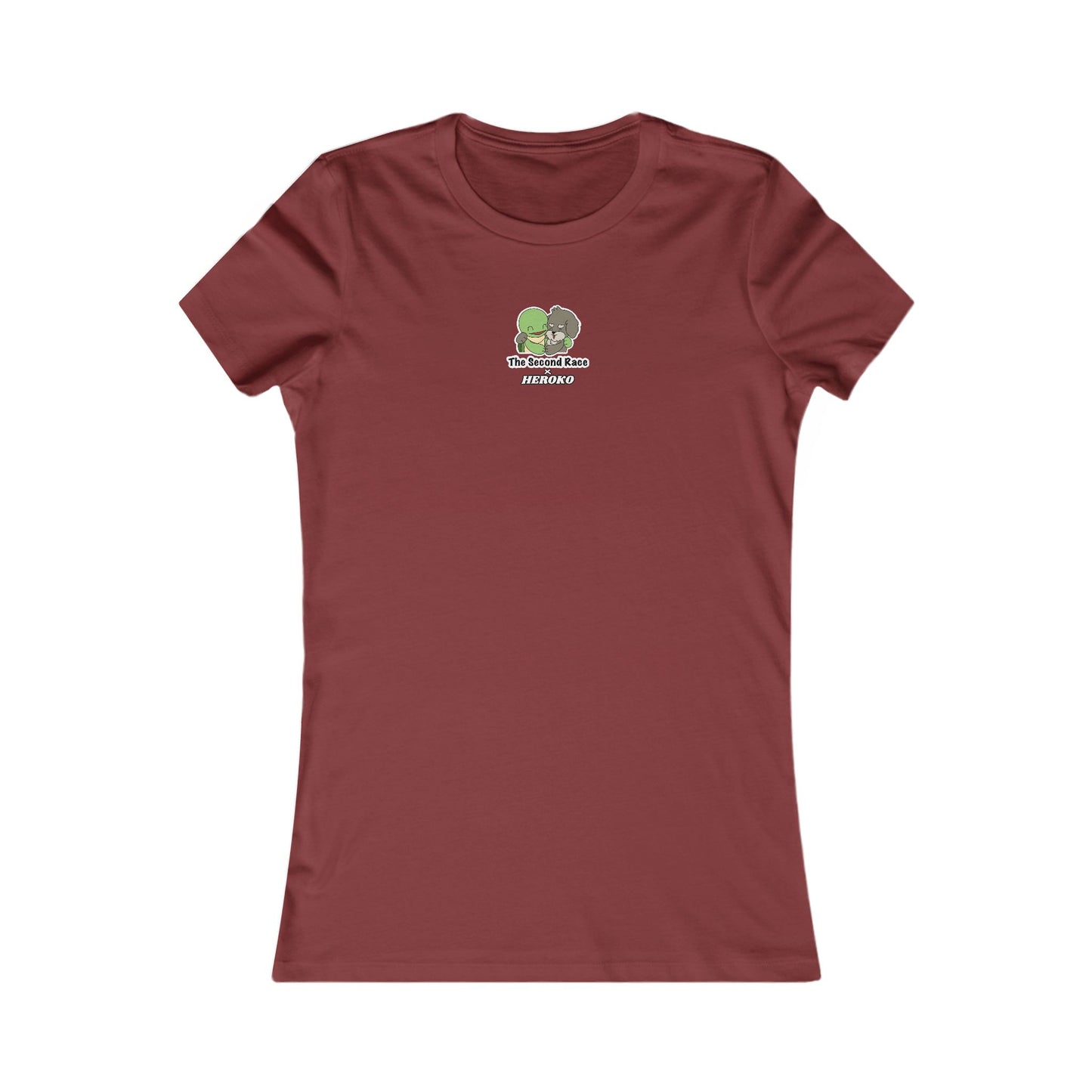 Women's Tee, The Second Race, Hugging Turtle and Puppy