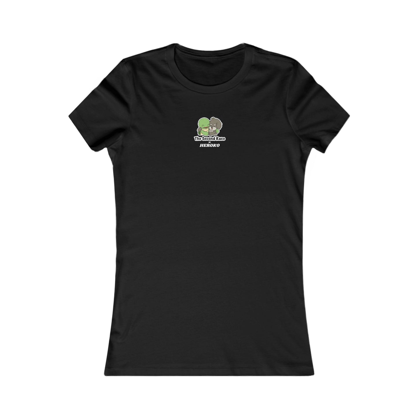Women's Tee, The Second Race, Hugging Turtle and Puppy