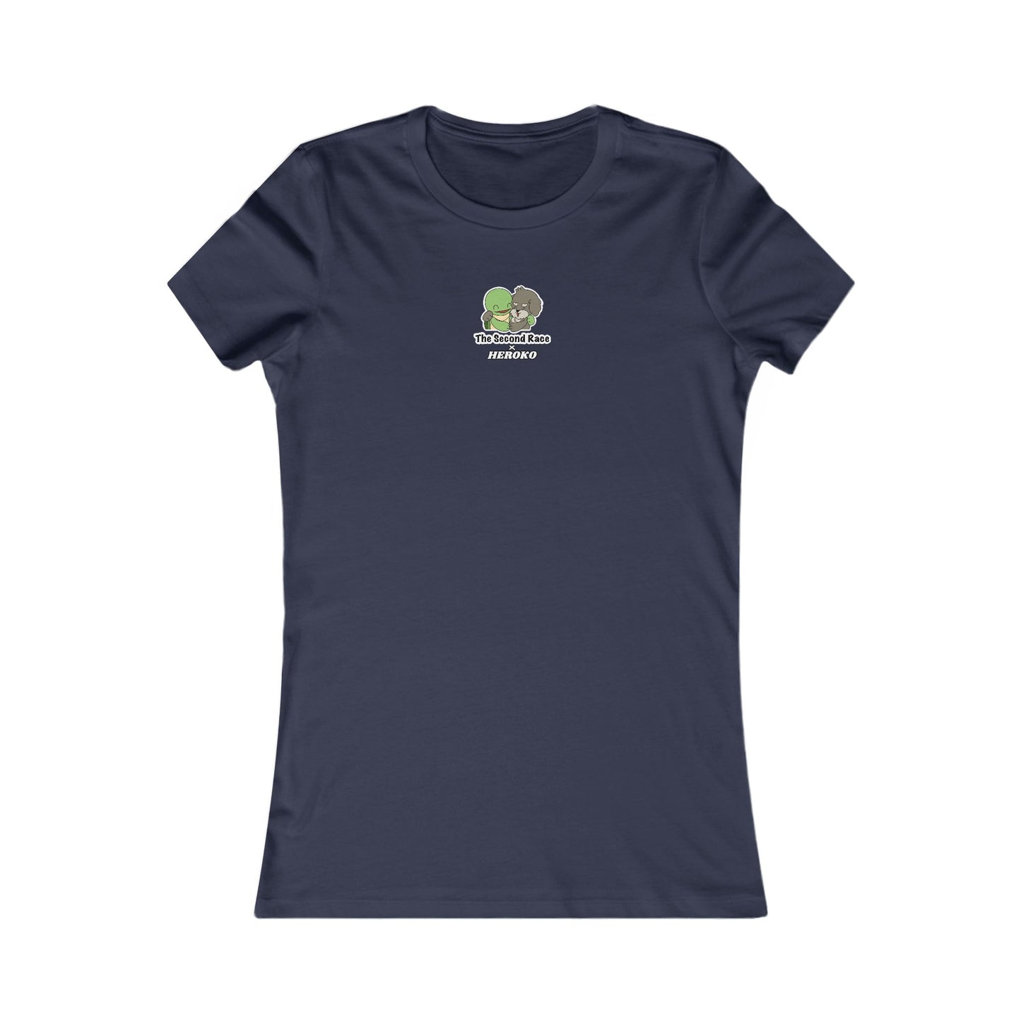 Women's Tee, The Second Race, Hugging Turtle and Puppy