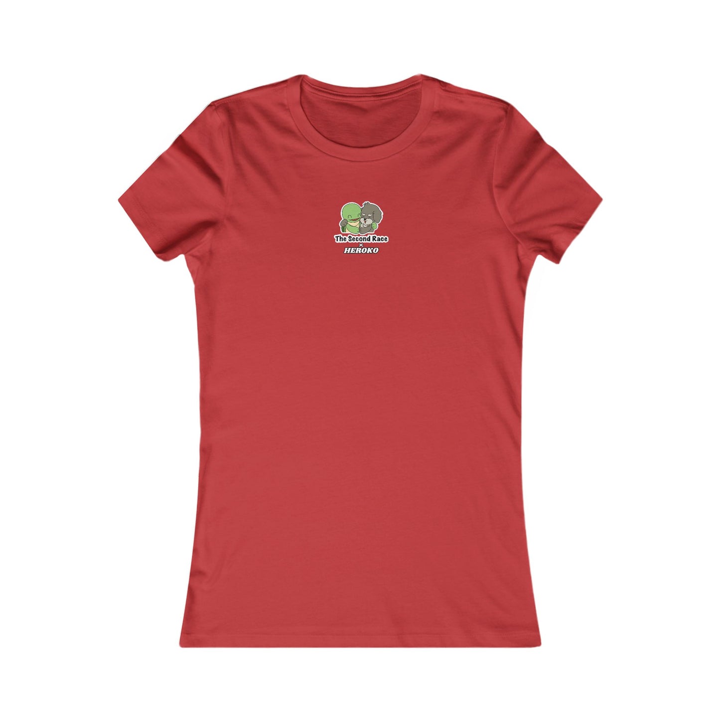 Women's Tee, The Second Race, Hugging Turtle and Puppy