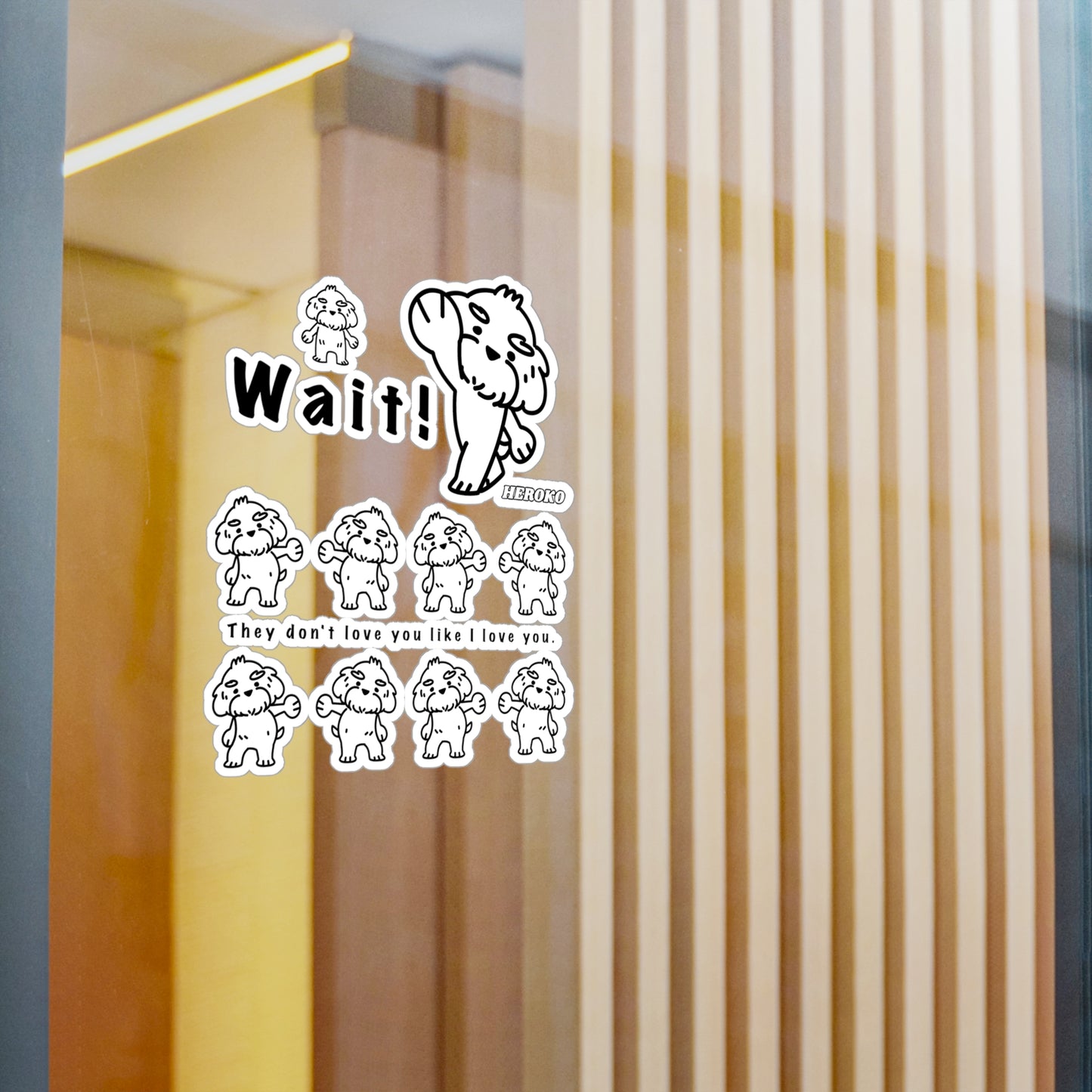 WAIT! DANCING DOGS MEME Kiss-Cut Vinyl Decals