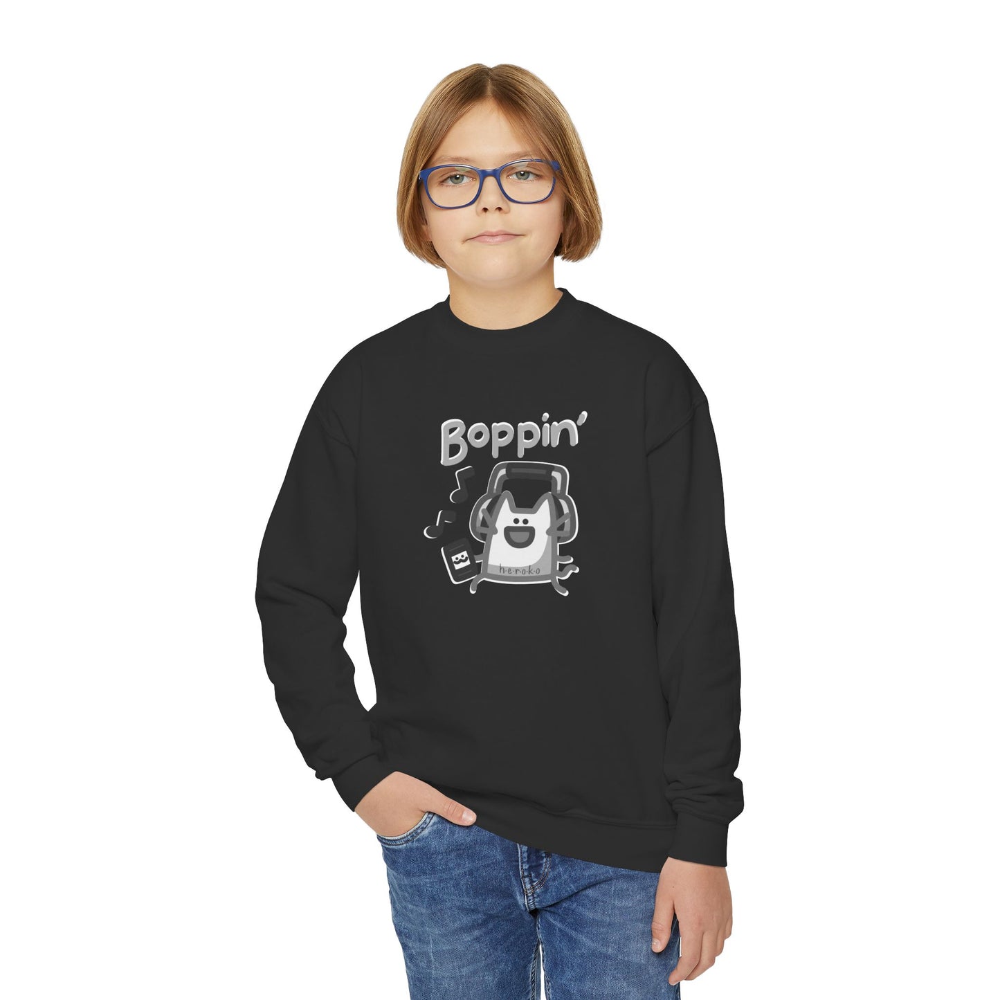 Youth CATS BOPPIN' Crewneck Sweatshirt