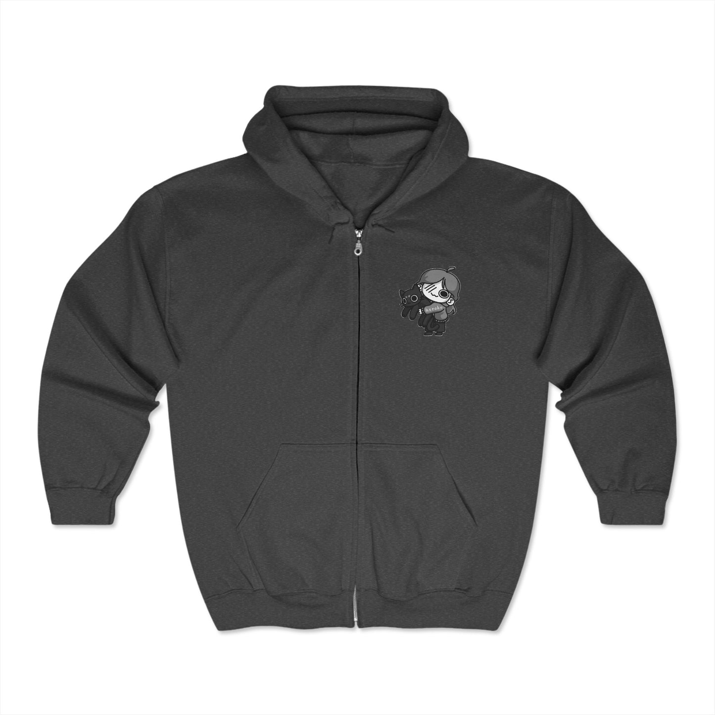 Adults LOVE CAT (F) Full Zip Hoodie