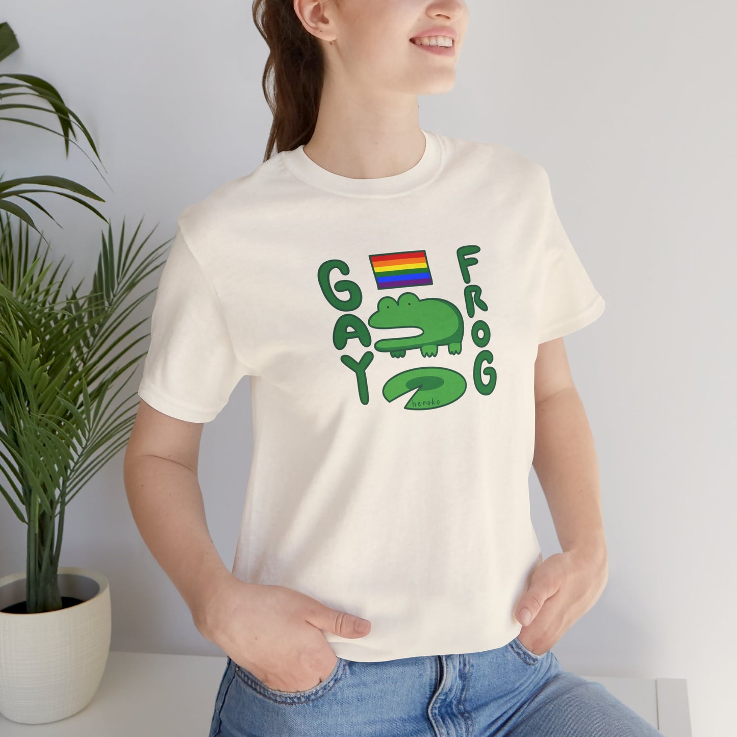 Adults LGBT FROG MEME Retail Fit Cotton Tee