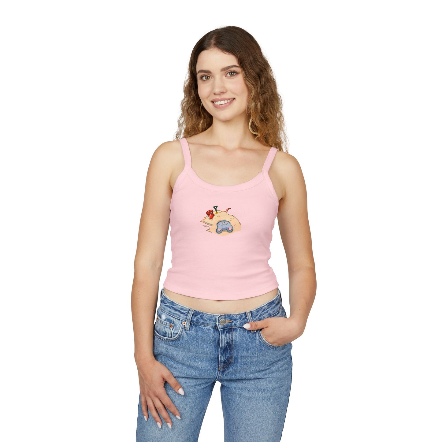 Sand Bathing Mouse Tank Top - Women's Spaghetti Strap