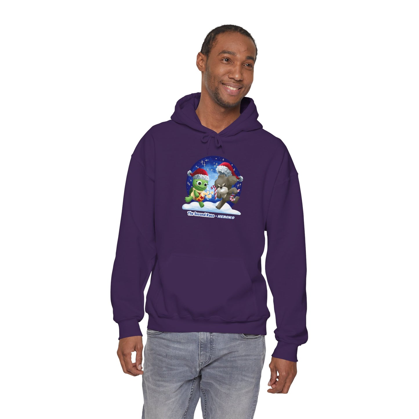 'The Second Race' Snow Globe Adults Hoodie — Holiday Book Lover Sweatshirt